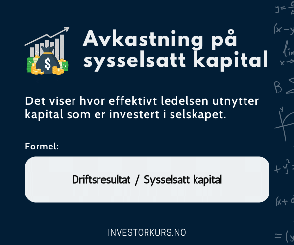 Hva er avkastning på sysselsatt kapital (ROCE)?